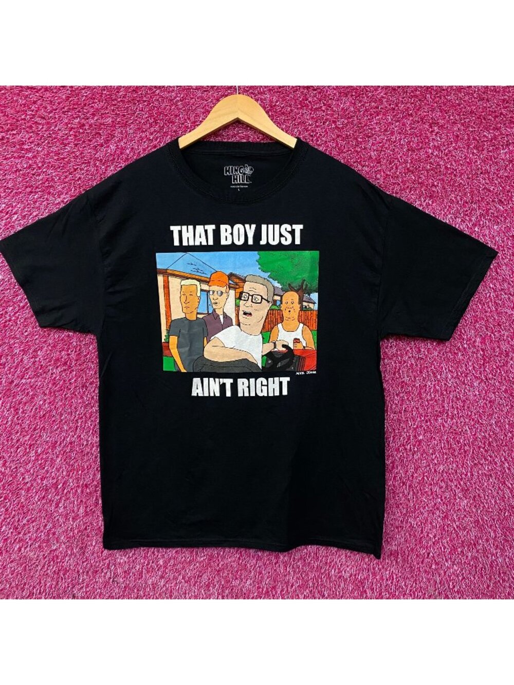 King of the Hill That Boy Just Ain't Right Graphic T-Shirt Large